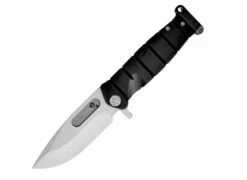 Medford USMC FF Frame Lock Flipper Black PVD Titanium (4" Tumbled) MKT