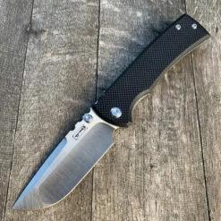 Chaves Redencion 229 Drop Point Knife Black G-10/Ti (3.25" Black)