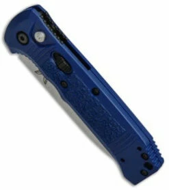 Benchmade 4400-1 Casbah Automatic Knife Blue Grivory (3.4" Satin) -GEARBARREL Sales Benchmade 4400 1 Casbah Blue Grivory Satin BHQ 51629 jr spine thumb