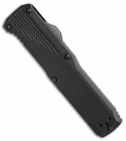 Benchmade 4600 Phaeton D/A OTF Automatic Knife Black (3.45" Satin) -GEARBARREL Sales Benchmade 4600 Phaeton DA black satin BHQ 51635 er spine thumb