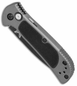 Benchmade 9750BK Mini Coalition Automatic Knife Gray Al/Black G-10 (2.9" Black) -GEARBARREL Sales Benchmade 9750BK Mini Coalition gray al black G10 black BHQ 75519 er spine thumb