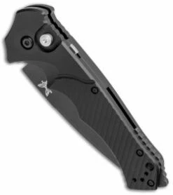 9600 Rukus II Benchmade Rukus II Automatic Knife (3.4" Black) 9600BK -GEARBARREL Sales Benchmade Rukus II Automatic Black 9600BK BHQ 74494 jr spine thumb