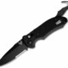 Benchmade Auto-Triage Automatic Knife Black (3.35" Black Serr) 9160SBK -GEARBARREL Sales Benchmade auto triage 9160sbk thumb