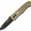 Emerson Protech CQC7-A Spear Point Auto Knife Tan W/ Knurl (3.25" Black) E7A32 -GEARBARREL Sales Emerson Protech CQC7 spear tan black BHQ 52200 er thumb