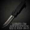 2020 Heretic Knives Hydra OTF Black Tanto (3.625" 2 Tone DLC) -GEARBARREL Sales H006 11A T