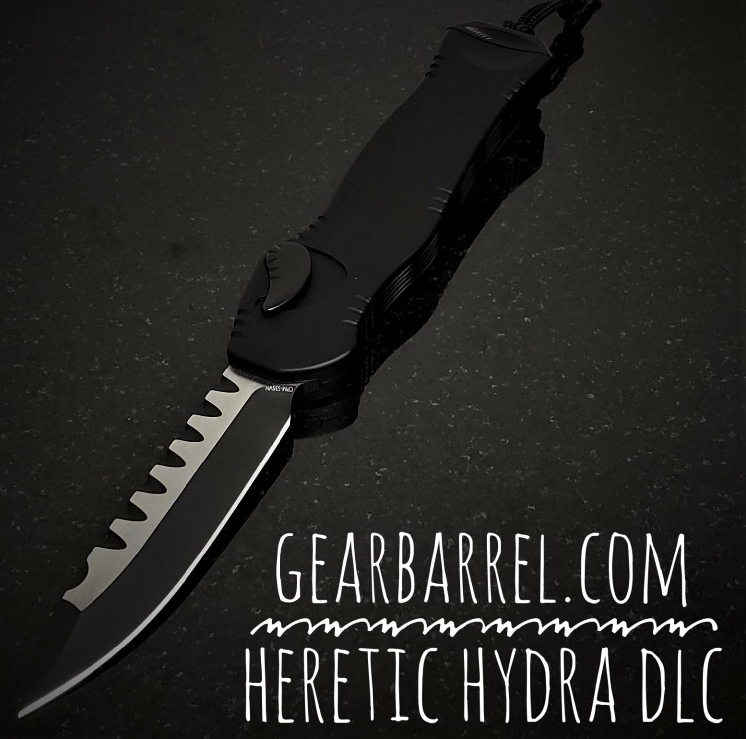 2020 Heretic Knives Hydra OTF Automatic Knife Black (3.625" 2 Tone DLC) 3 2020 Heretic Knives Hydra OTF Automatic Knife Black (3.625" 2 Tone DLC)