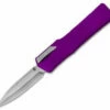 Heretic Knives Cleric Dagger OTF Automatic Knife Purple (3.5" Stonewash) -GEARBARREL Sales Heretic Knives Cleric Dagger OTF Purple SW H016 2A Purple BHQ 86135 jr thumb