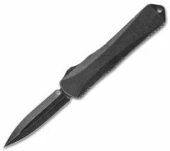 Heretic Knives Manticore-X Double Edge OTF Black (3.75" Battleworn Black) H032-5A