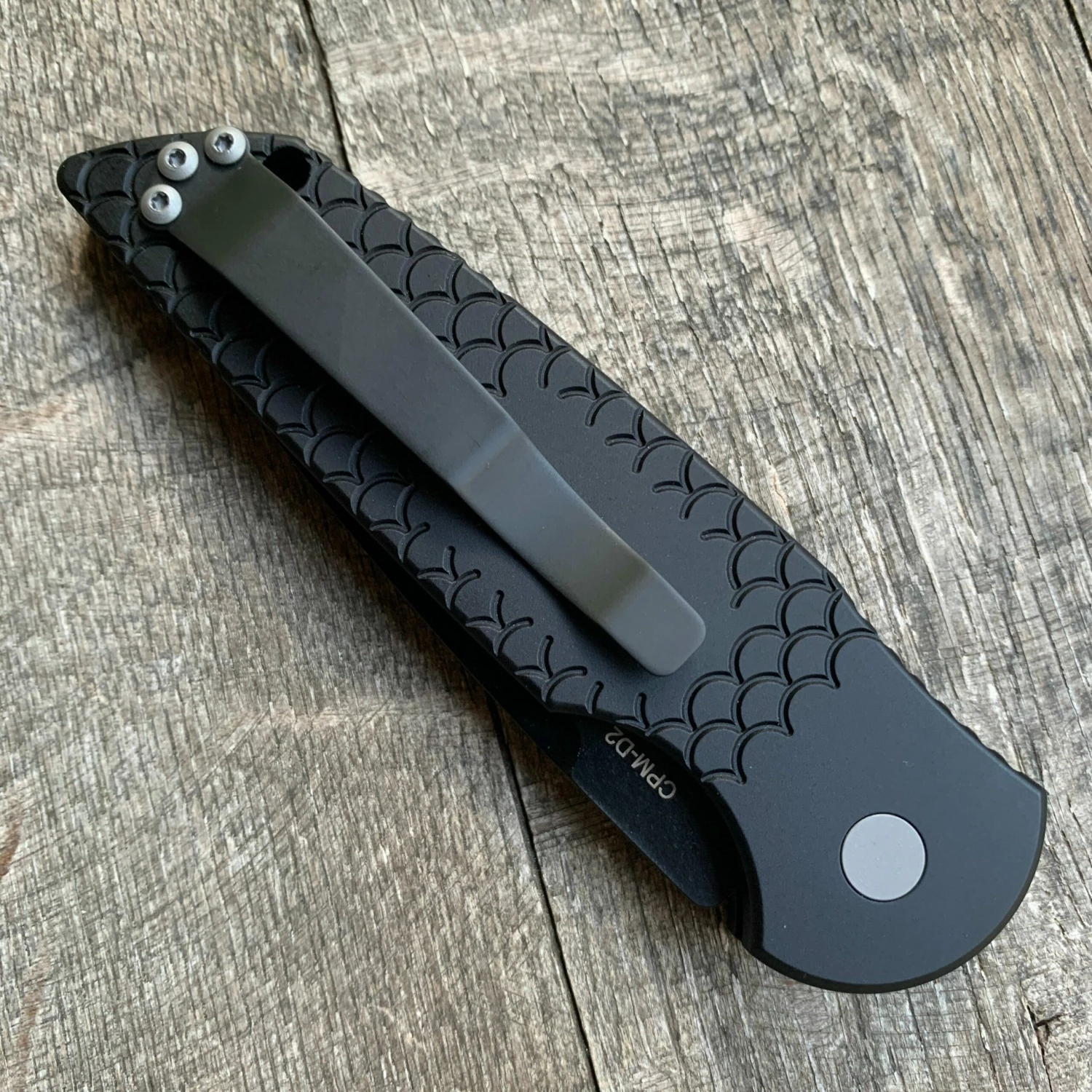 Protech TR-3 X1 Automatic Fish Scale (3.5" Black) 4 Protech TR-3 X1 Automatic Fish Scale (3.5" Black) - Image 2