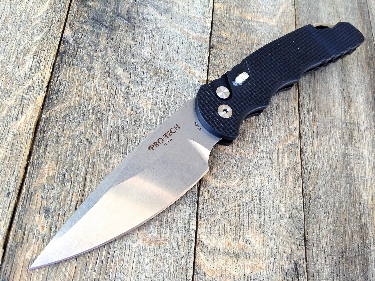 Protech TR-4.11 Tactical Response 4 Automatic Knife Super Grip (4" Stonewash) 3 Protech TR-4.11 Tactical Response 4 Automatic Knife Super Grip (4" Stonewash)