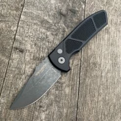 Protech LG415 SBR Textured Black Handle S35VN Acid Washed