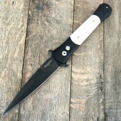 Protech The Don Automatic Knife Tuxedo Ivory (3.5" Black) 1952