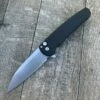 Pro-Tech Malibu Wharncliffe Flipper Knife Black (3.3" Stonewash) -GEARBARREL Sales IMG 4388