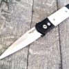 Protech Godson Automatic Ivory Micarta Scales (Satin PLN) 751 -GEARBARREL Sales IMG 4622