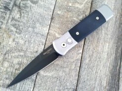 Protech Godson Grey Handle W/Black G-10 (3.2" Black Blade) 702