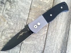 Emerson Protech CQC7A11 Gray Automatic Knife W/ Black G10 (3.25" Black)