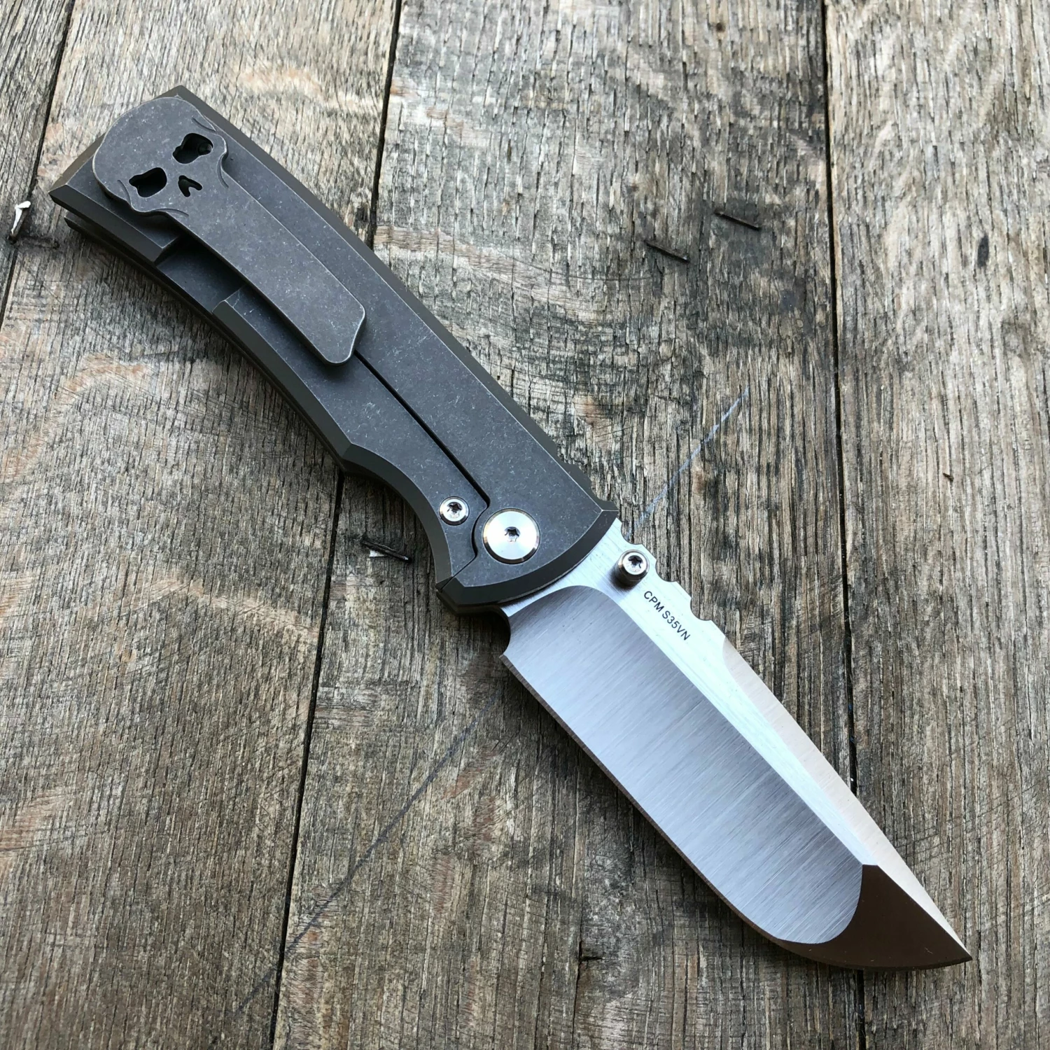 Chaves Ultramar Redencion Street Drop Point Knife Full Ti (3.25" Satin) 4 Chaves Ultramar Redencion Street Drop Point Knife Full Ti (3.25" Satin) - Image 2