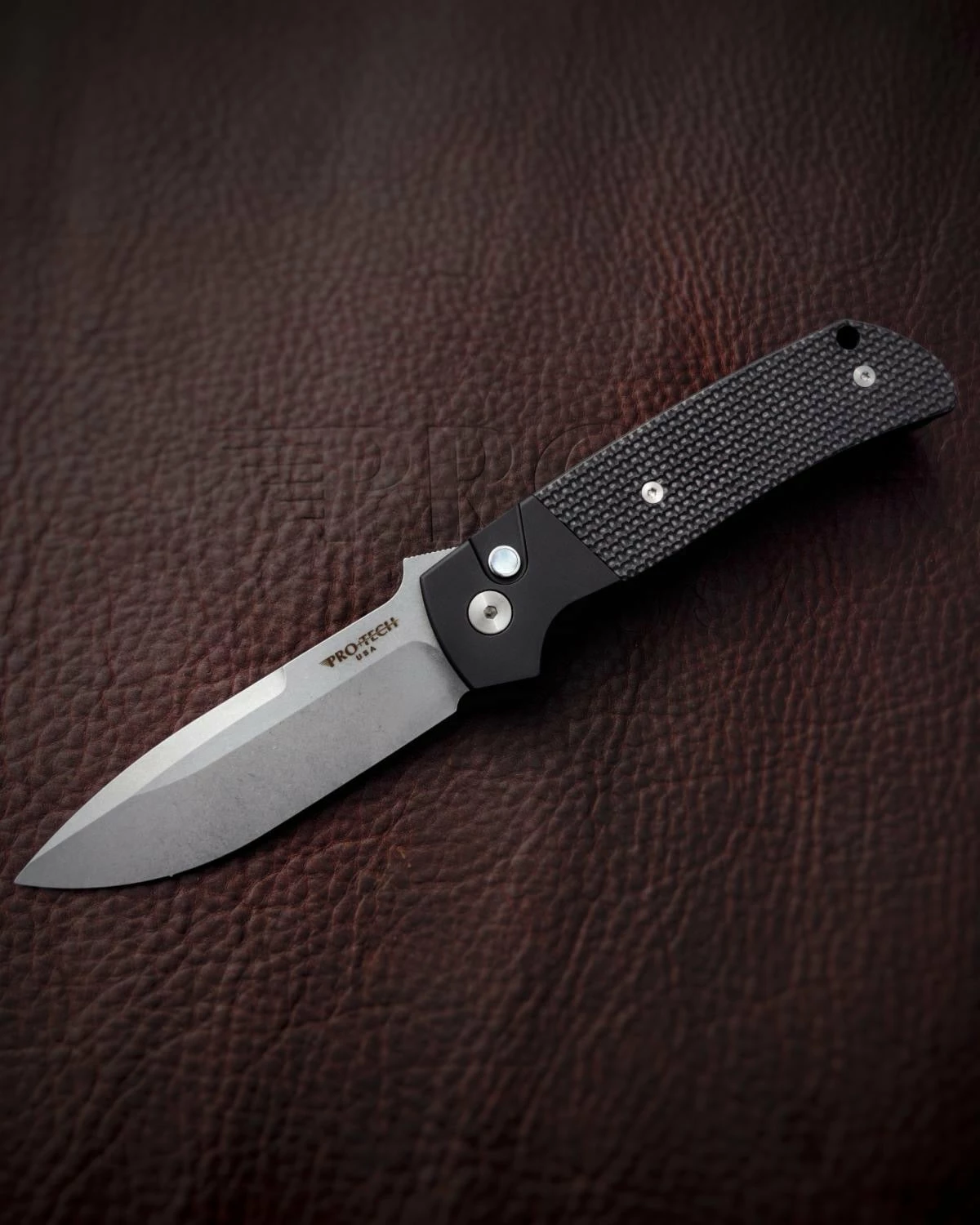 PRO-TECH TERZUOLA ATCF AUTOMATIC KNIFE BLACK G10 (3.5" STONEWASH) BT2714 3 PRO-TECH TERZUOLA ATCF AUTOMATIC KNIFE BLACK G10 (3.5" STONEWASH) BT2714