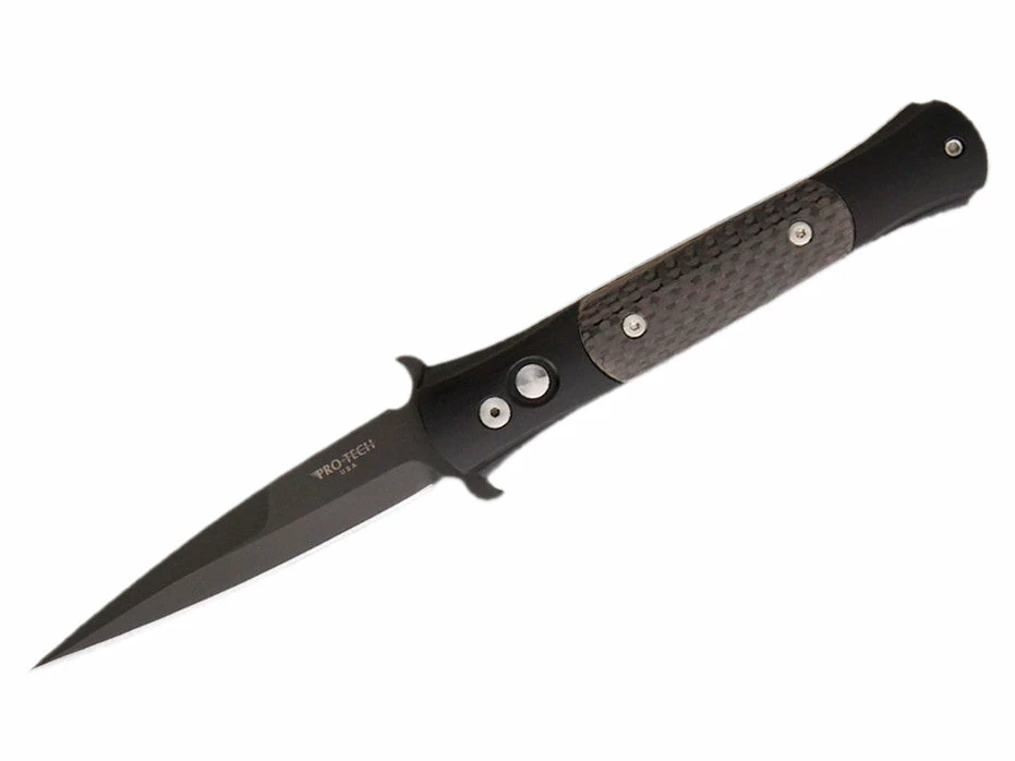 Protech The Don Automatic Knife W/ Carbon Fiber (3.5" Black) 1705 3 Protech The Don Automatic Knife W/ Carbon Fiber (3.5" Black) 1705