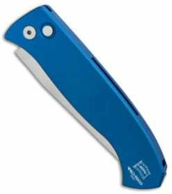 Protech Brend 3 Automatic Knife Blue (3.75" Satin) 1321-SB -GEARBARREL Sales Protech Brend 3 Auto Blue Satin BHQ 88614 er spine thumb