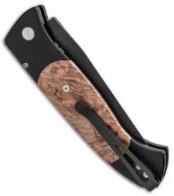 Protech Brend 3 Automatic Knife Maple Burl (3.75" Black) 1307 -GEARBARREL Sales Protech Brend 3 Auto Maple Burl Black 1307 BHQ 3834 jr side thumb