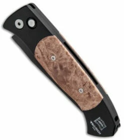 Protech Brend 3 Automatic Knife Maple Burl (3.75" Black) 1307 -GEARBARREL Sales Protech Brend 3 Auto Maple Burl Black 1307 BHQ 3834 jr spine thumb