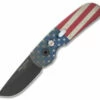 Protech Calmigo PK Custom CA Legal Automatic Knife Vintage Flag (1.9" Black) 2241 -GEARBARREL Sales Protech Calmigo PK Custom vintage flag black BHQ 76067 er thumb