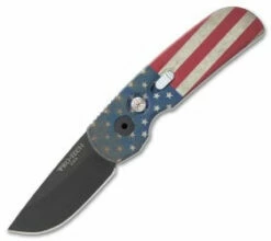Protech Calmigo PK Custom CA Legal Automatic Knife Vintage Flag (1.9" Black) 2241
