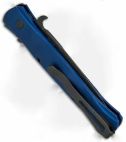 Protech Don Automatic Knife Solid Smooth Blue Al (3.5" Black) 1721-BLUE -GEARBARREL Sales Protech Don Auto Solid Smooth Blue Al Black 1721 BLUE BHQ 68794 jr side large