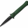 Protech Don Automatic Knife Solid Smooth Green Al (3.5" Black) 1721 GREEN -GEARBARREL Sales Protech Don Auto Solid Smooth Green Al Black 1721 GREEN BHQ 68793 jr 2 thumb
