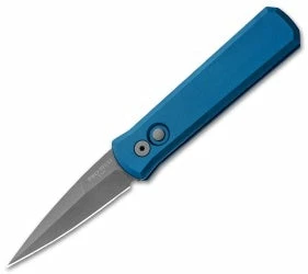 Protech Godson Automatic Knife Blue (3.15" Bead Blast) 720-Blue -GEARBARREL Sales Protech Godson Auto Blue BB 720 BLUE BHQ 92802 jr thumb