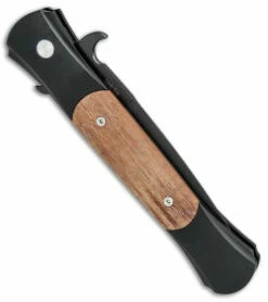 Protech Large Don Automatic Knife Koa Wood (4.5" Black) 1907-KOA -GEARBARREL Sales Protech Large Don Auto Koa Wood Black 1907 KOA BHQ 80347 jr side thumb