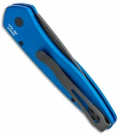 Protech Newport Tactical Automatic Knife Blue (3" Black) 3407-BLUE -GEARBARREL Sales Protech Newport Tactical Auto Blue Black 3407 BLUE BHQ 93712 jr side thumb