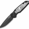 Protech TR-3 Shaw Steampunk Automatic Knife Coin Struck Inlay (3.3" Black) SHOT -GEARBARREL Sales Protech TR 3 Shaw Steampunk Auto Coin Struck Inlay Black TR 3.51 BHQ 80656 jr thumb