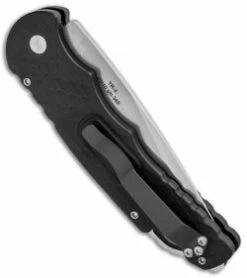 Protech TR-4.F5 Tactical Response 4 Automatic Knife Feather Grip (4" Stonewash) -GEARBARREL Sales Protech TR 4.F5 Tactical Response 4 Auto Feather Grip SW BHQ 92522 jr side 2 thumb