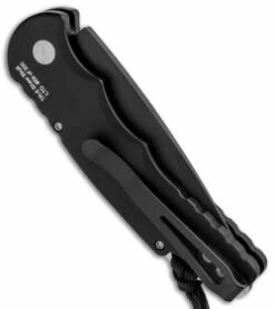 Protech TR-5.70 / TR5-70 Skull Tactical Response Automatic Knife Black (3.25" Black) -GEARBARREL Sales Protech TR 5 Skull Tactical Response Auto Black Black TR 5.70 BHQ 86320 jr side thumb
