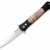 Protech The Don Automatic Knife 1706 W/ Maple Burl (3.5" Satin) -GEARBARREL Sales Protech The Don Auto Maple Burl Satin 1706 BHQ 8549 jr thumb
