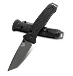 Benchmade Bailout AXIS Lock Knife Black Grivory (3.38" Gray) 537GY