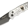 Pro-Tech TR-5.62 Custom AUTO Folding Knife 3.25" Black DLC Blade, Silver Aluminum Handles With Skull Inlay, Pearl Button 2 Pro-Tech TR-5.62 Custom AUTO Folding Knife 3.25" Black DLC Blade, Silver Aluminum Handles With Skull Inlay, Pearl Button -GEARBARREL Sales ScreenShot2020 07 15at9.09.44AM