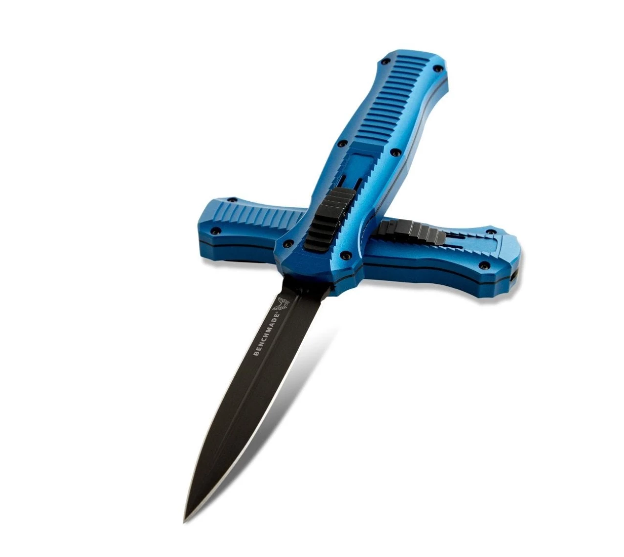 Benchmade Infidel Dagger OTF Automatic Knife Blue Aluminum (3.91" ) 3300BK-2001 3 Benchmade Infidel Dagger OTF Automatic Knife Blue Aluminum (3.91" ) 3300BK-2001