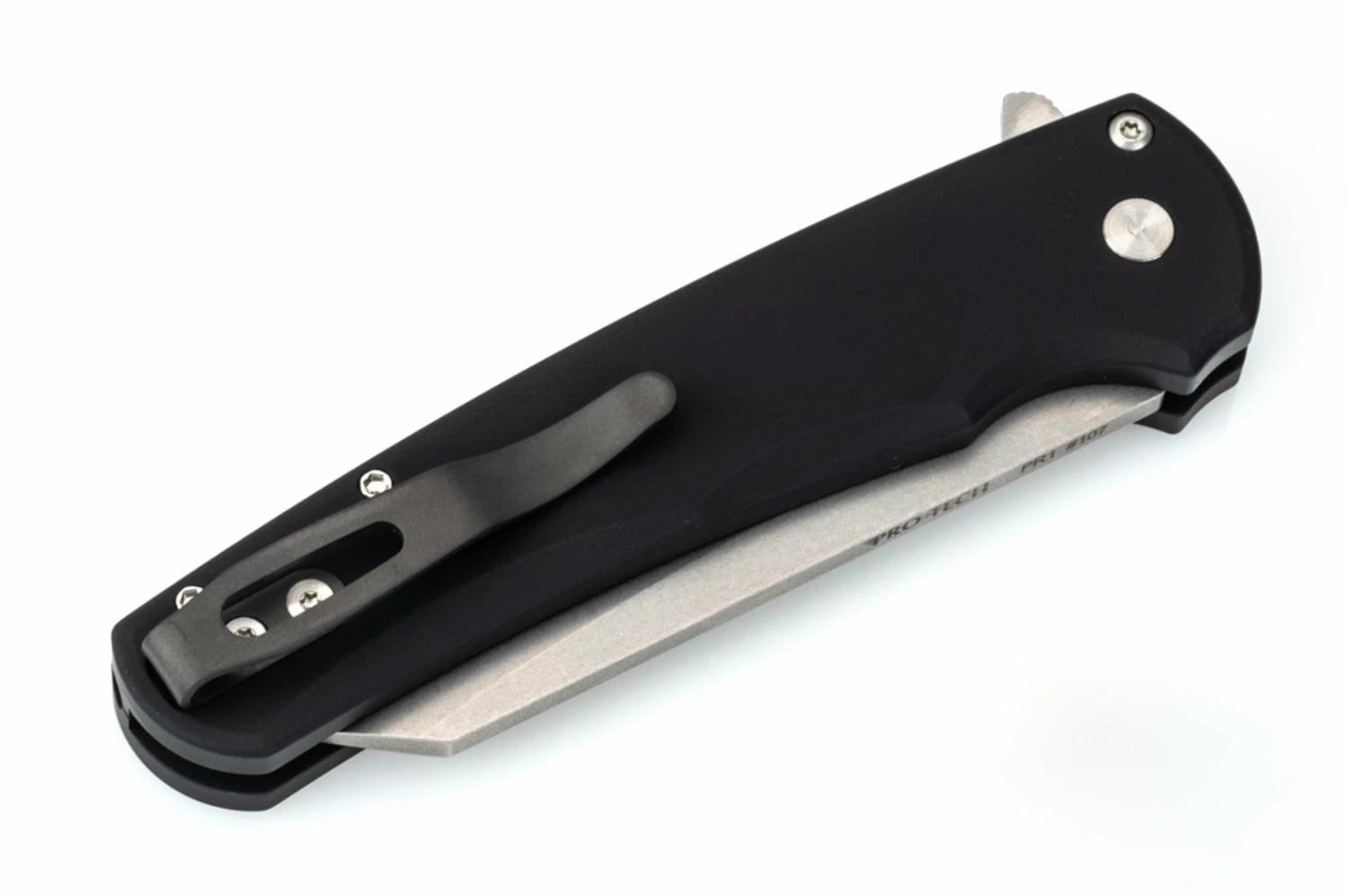 Pro-Tech Malibu Reverse Tanto Flipper Knife Black (3.3" Stonewash) 4 Pro-Tech Malibu Reverse Tanto Flipper Knife Black (3.3" Stonewash) - Image 2
