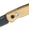Pro-Tech R5212 Limited Edition Runt 5 AUTO 1.94" CPM-20CV Black DLC Reverse Tanto Blade, Stonewashed Bronze Aluminum Handles, Mother Of Pearl Button -GEARBARREL Sales ScreenShot2021 12 15at10.46.30AM