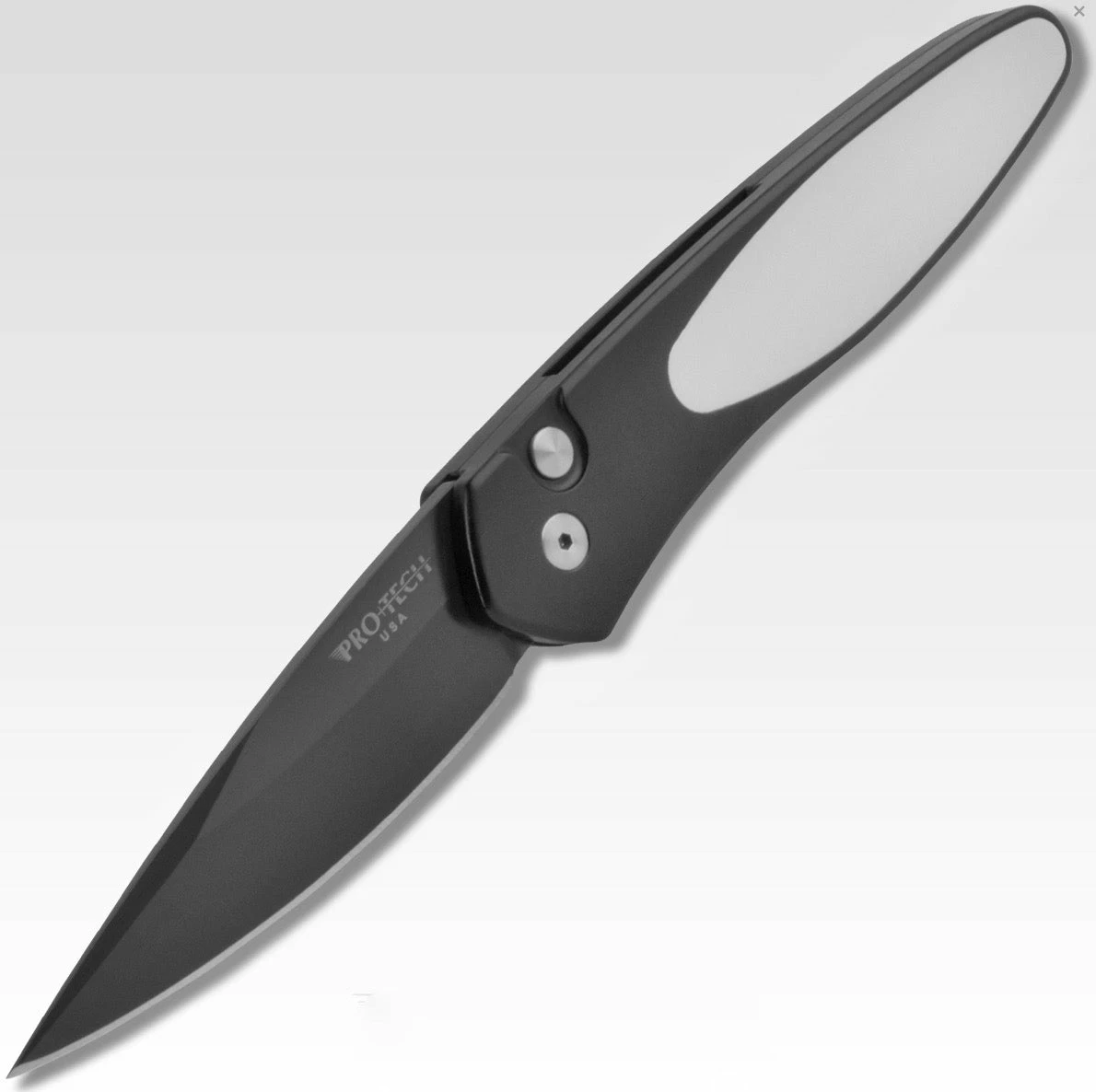 Protech Newport Tuxedo Automatic Knife Black/Ivory Micarta (3" Black) 3452 3 Protech Newport Tuxedo Automatic Knife Black/Ivory Micarta (3" Black) 3452