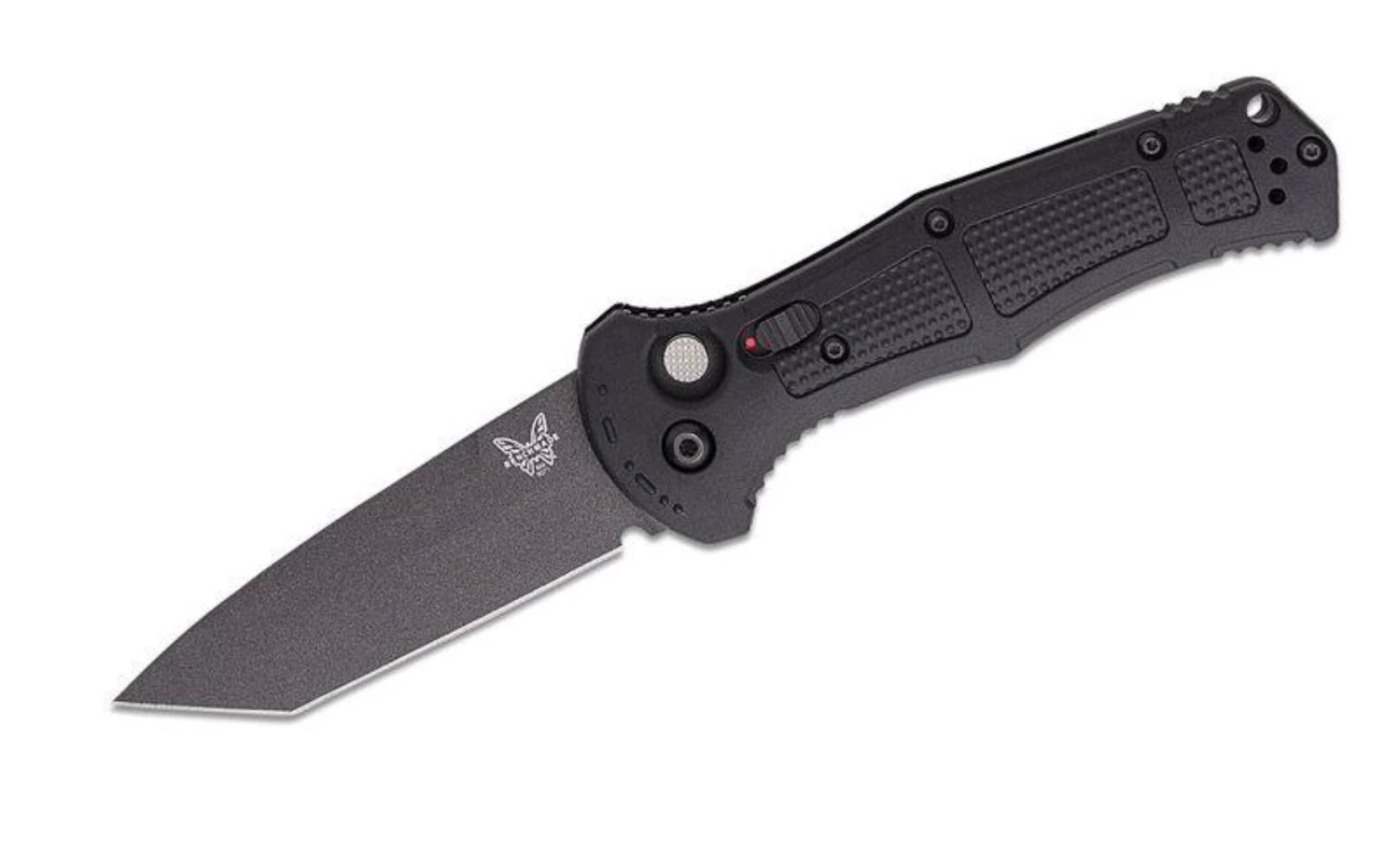 Benchmade Claymore Auto Knife Black Grivory (3.6" Black Serr) 9070SBK 3 Benchmade Claymore Auto Knife Black Grivory (3.6" Black Serr) 9070SBK