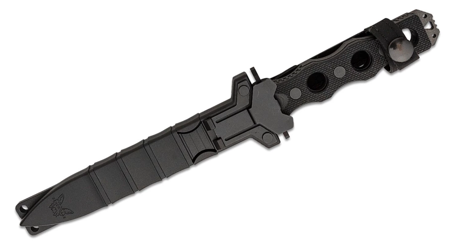 Benchmade SOCP 185BK Fixed Blade G-10 Black (7.1" Black) 4 Benchmade SOCP 185BK Fixed Blade G-10 Black (7.1" Black) - Image 2