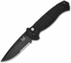 Benchmade 9051SBK AFO II Automatic Knife (3.56" Black Serr)