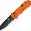 Benchmade Triage AXIS Lock Knife Orange G-10 (3.5" Black Serr) 916SBK-ORG -GEARBARREL Sales benchmade 916sbk org triage thumb
