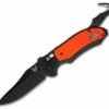Benchmade 9170BK-ORG Triage Knife Orange Axis Automatic (3.58" Black) -GEARBARREL Sales benchmade 9170bk org auto triage thumb