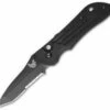 Benchmade Mini Auto-Stryker Automatic Knife (2.95" Black Serr) 9501SBK Next Gen -GEARBARREL Sales benchmade mini auto stryker 9501sbk cm thumb