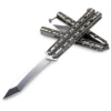 Benchmade 67 Tanto Recurve Balisong Butterfly Knife (4.25" Satin) 2 Benchmade 67 Tanto Recurve Balisong Butterfly Knife (4.25" Satin) -GEARBARREL Sales bm 67